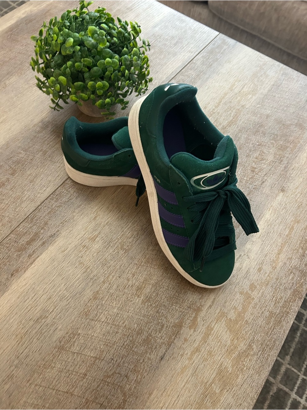 Men’s Adidas Campus Green and purple